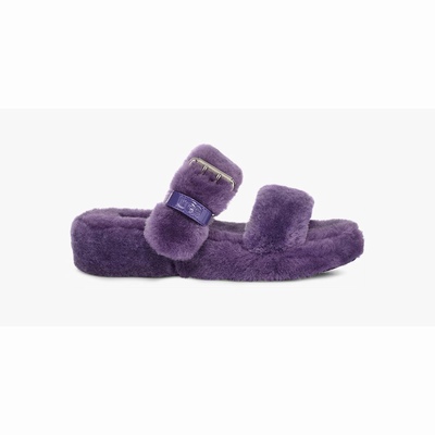 Chinelos UGG Fuzz Yeah Mulher Roxo | PT-LFDTZ